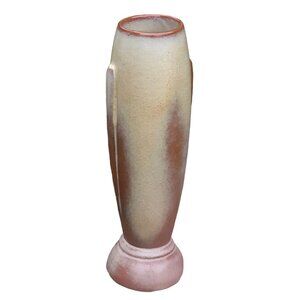 Vintage Frankoma Art Deco Bud Crocus Bullet Vase 43 in Desert Gold Red Clay